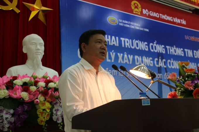 Bộ trưởng Đinh La Thăng phát biểu chỉ đạo tại Lễ k