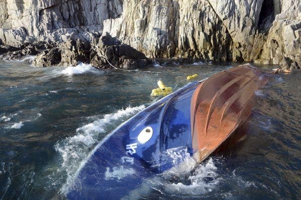 Tàu Dolphin bị chìm ở phía Bắc đảo Jeju.