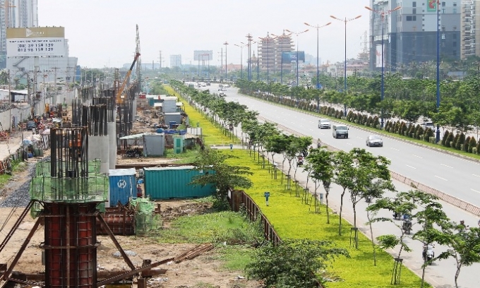 Tuyến Metro số 1 đang được thi công khẩn trương. Ả