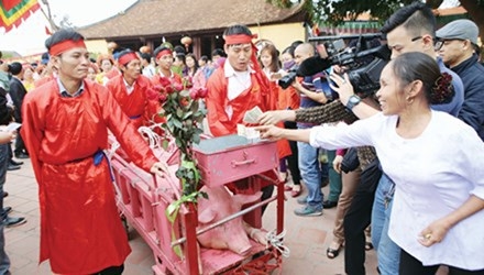 Sợ mất danh hiệu làng văn hóa, Ném Thưo