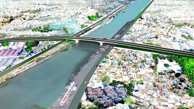 1.250 tỷ xây cầu Nguyễn Khoái quận 4 bắc qua quận 