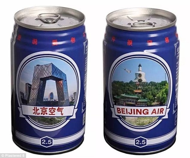 Đóng hộp không khí ô nhiễm của Bắc Kinh để bán