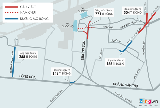 TP Hồ Chí Minh hạn chế xe qua cửa ngõ sân bay Tân 