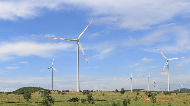 Nhà máy điện gió hơn 1.000 tỉ tại Bình Thuận hoạt 