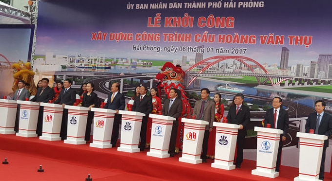 Khởi công xây dựng cầu Hoàng Văn Thụ 2.600 tỷ đồng
