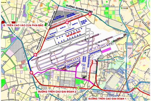Phía Bắc sân bay Tân Sơn Nhất được đề xuất xây đườ