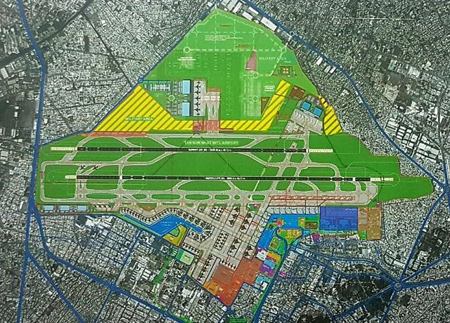 Sử dụng đất cả phía nam và bắc sân bay Tân Sơn Nhấ