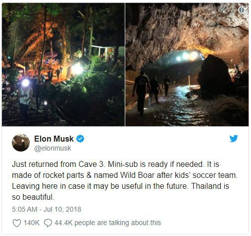 Elon Musk đích thân mang tàu ngầm tới giải cứu đội