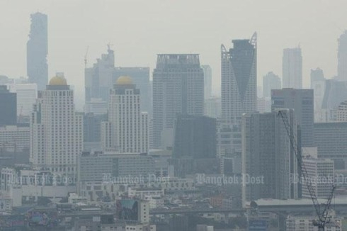 Ô nhiễm không khí ở thủ đô Bangkok đang ở mức báo 