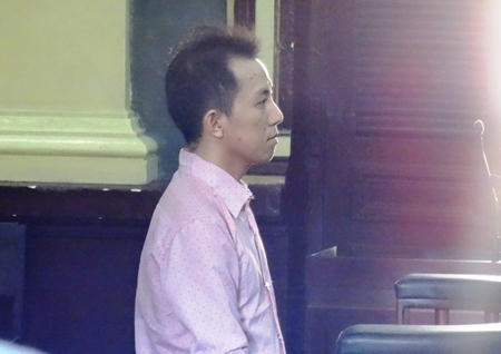 Bị cáo Nguyễn Hữu Vương tại tòa.