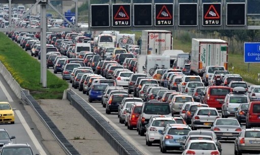 A-traffic-jam-on-the-A9-motorway-near-Munich-in-Ju