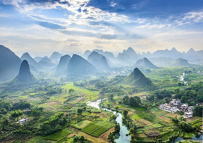 Những địa danh đẹp ở Trung Quốc chụp từ trên cao | Tạp chí Giao thông vận  tải