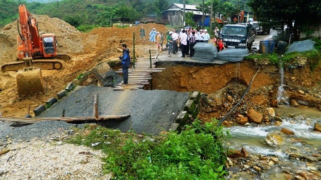 Sạt lở nặng nề tại huyện Bắc Trà My tỉnh Quảng Nam