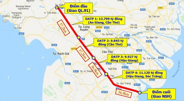 Cuối tháng 10/2022, cắm cọc GPMB cao tốc Châu Đốc - Cần Thơ - Sóc Trăng - Ảnh 2.