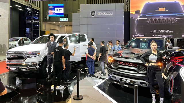 Các mẫu xe RAM nhập khẩu được giới thiệu tại triển lãm ô tô Vietnam Motor Show 2022.