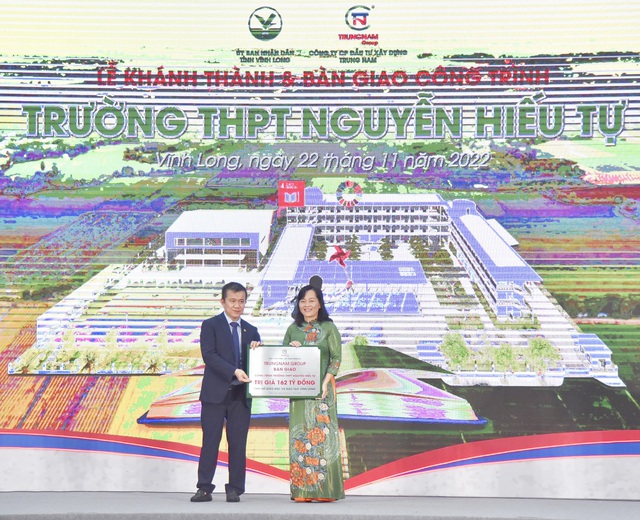 Trungnam Group khánh thành trường THPT Nguyễn Hiếu Tự nhân kỷ niệm 100 năm ngày sinh Cố Thủ tướng Võ Văn Kiệt - Ảnh 6.
