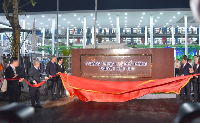 Trungnam Group khánh thành trường THPT Nguyễn Hiếu Tự nhân kỷ niệm 100 năm ngày sinh Cố Thủ tướng Võ Văn Kiệt - Ảnh 1.
