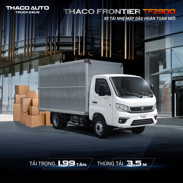 Thaco Frontier TF2800 – Xe tải nhẹ máy dầu hoàn toàn mới - Ảnh 4.