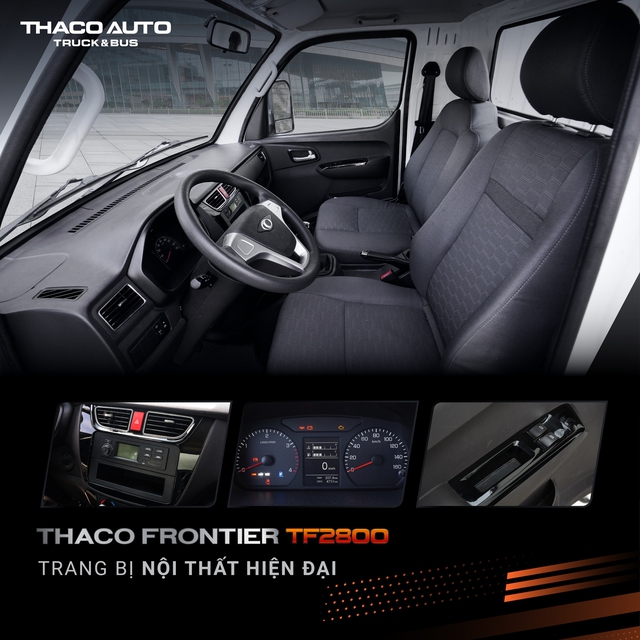 Thaco Frontier TF2800 – Xe tải nhẹ máy dầu hoàn toàn mới - Ảnh 3.