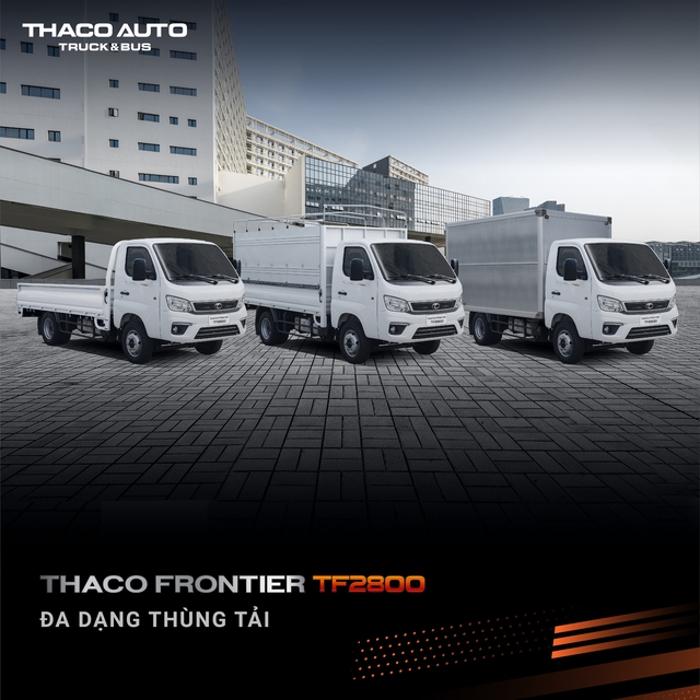 Thaco Frontier TF2800 – Xe tải nhẹ máy dầu hoàn toàn mới - Ảnh 1.