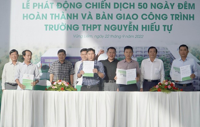 Trungnam Group dồn lực xây dựng Trường THPT Nguyễn Hiếu Tự về đích - Ảnh 1.