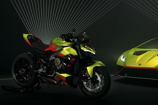 Siêu Moto Ducati Streetfighter V4 Lamborghini lấy cảm hứng từ Huracan STO có giá tương đương 1,56 tỷ đồng - Ảnh 1.