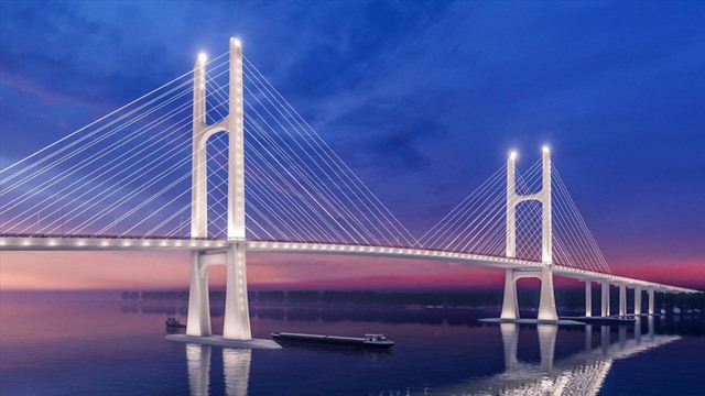 Cuối năm 2022, khởi công cầu chính cầu Rạch Miễu 2 vượt sông Tiền - Ảnh 1.