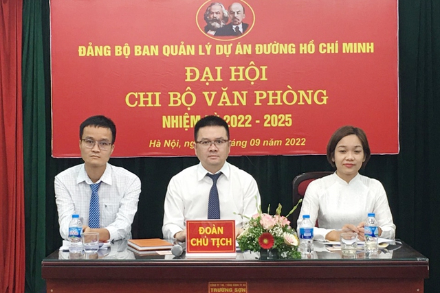 Đại hội Chi bộ Văn phòng Ban QLDA đường Hồ Chí Minh nhiệm kỳ 2022 - 2025 - Ảnh 3.