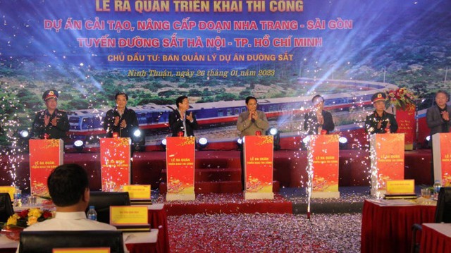 Bắt đầu nâng cấp đường sắt Nha Trang – Sài Gòn lên vận tốc 100km/h - Ảnh 1.