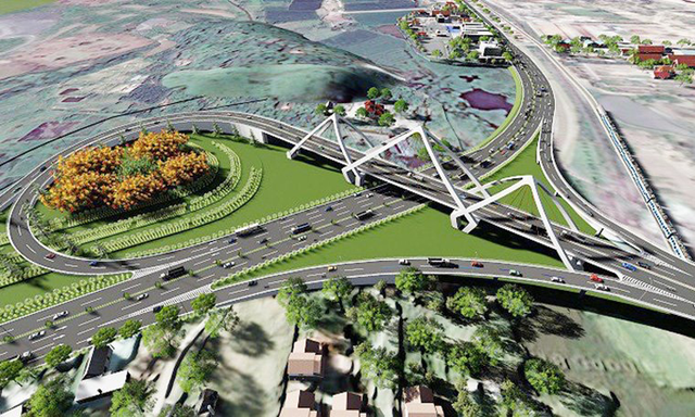 Ảnh minh họa: Thiết kế dự án nút giao thông khác mức đường Hùng Vương - quốc lộ 1 thực hiện theo hình thức EC