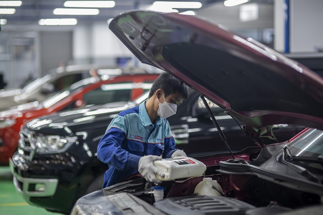 Dịch vụ bảo dưỡng nhanh của Ford Việt Nam đang được người tiêu dùng đánh giá cao.