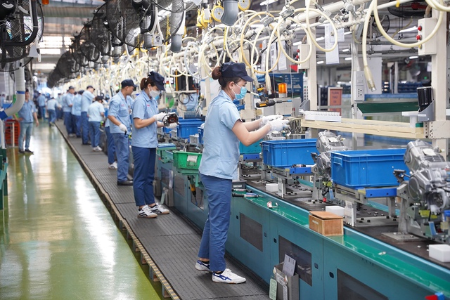 Dây chuyền lắp ráp động cơ xe máy xuất khẩu của Yamaha Việt Nam hiện đang vận hành với công suất 400 động cơ/ngày và có thể nâng lên 1.200 động cơ/ngày.