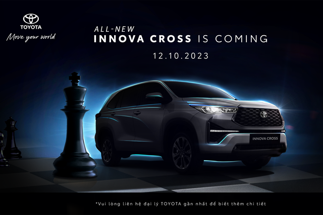 Toyota Innova Cross 2023 chốt lịch ra mắt vào ngày 12/10.