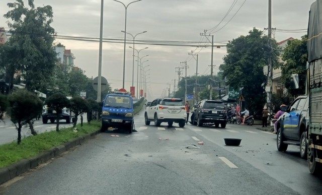Tai nạn liên hoàn trên Quốc lộ 1 qua Quảng Nam, một người bị thương nặng- Ảnh 2.