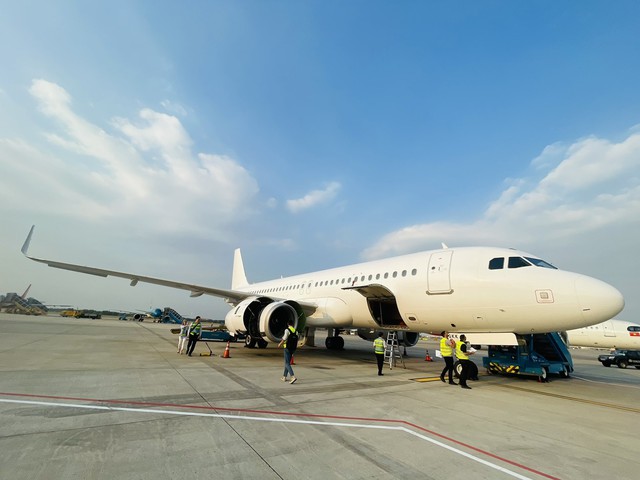 Hình ảnh mới nhất về máy bay Airbus A320 được bổ sung vào đội bay phục vụ cao điểm Tết- Ảnh 3.