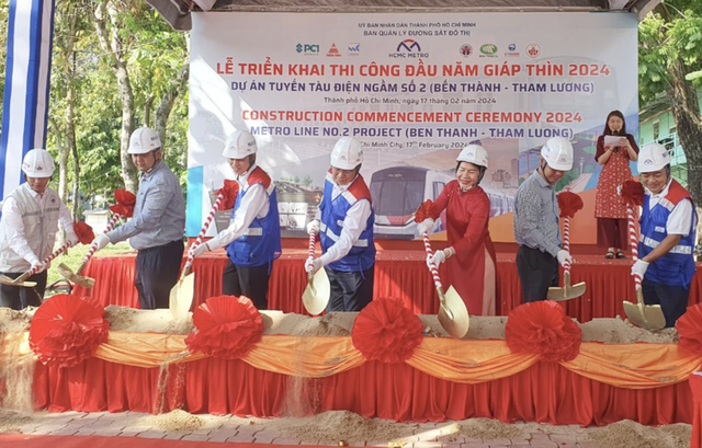 Chính thức thi công dự án tuyến metro số 2 Bến Thành - Tham Lương- Ảnh 1.