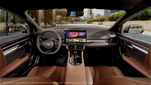 Ngườ dùng có thể sử dụng dịch vụ giải trí Ridevu thông qua các màn hình trong xe và thiết bị di động cá nhân.