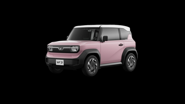 Phiên bản màu hồng Rose Pink của mẫu xe VF 3 "gây sốt" những ngày qua.