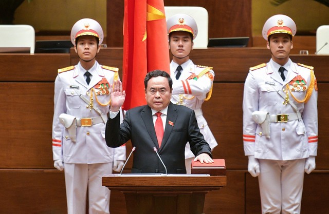 Video Chủ tịch Quốc hội Trần Thanh Mẫn tuyên thệ- Ảnh 1.