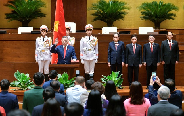 Hình ảnh Chủ tịch nước Tô Lâm tuyên thệ và phát biểu nhậm chức- Ảnh 3.