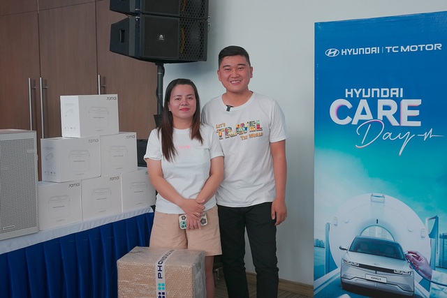 Khách hàng Sầm Minh Và chia sẻ tại sự kiện Hyundai Care Day 2024 Bình Dương.