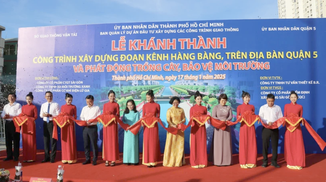 TP. HCM khánh thành công trình kênh Hàng Bàng - Ảnh 1.