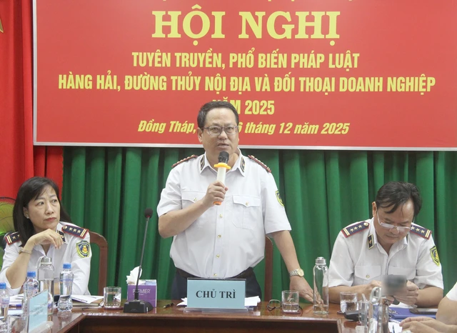Cảng vụ Đường thuỷ nội địa Khu vực IV đẩy mạnh tuyên truyền pháp luật hàng hải, đường thuỷ nội địa với các doanh nghiệp - Ảnh 11.