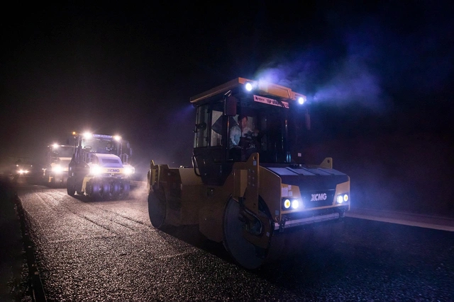 Tăng tốc thi công, đếm ngược ngày thông tuyến cao tốc Đồng Đăng - Trà Lĩnh - Ảnh 1.