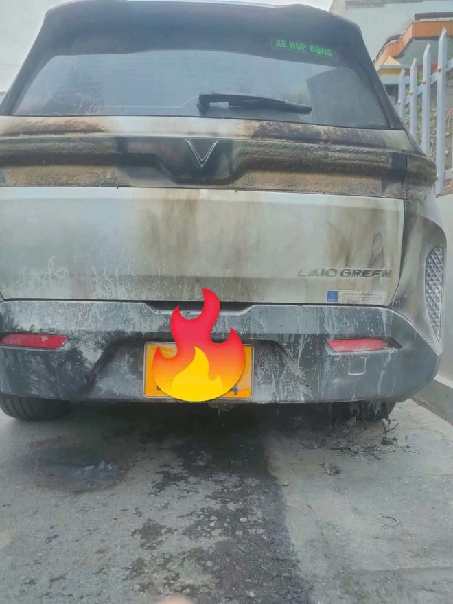 VinFast Limo Green bị phóng hỏa, hé lộ tình trạng pin ai cũng bất ngờ - Ảnh 1.
