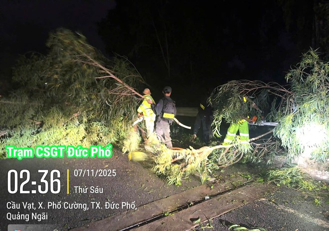 Quảng Ngãi: Hợp sức khắc phục hậu quả mưa bão, đảm bảo ATGT - Ảnh 3.