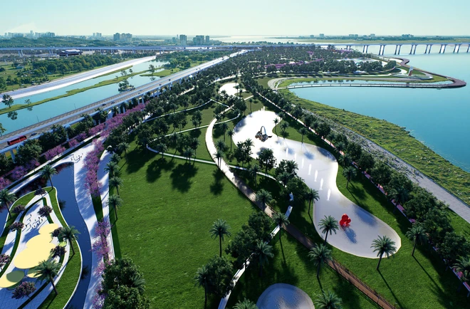 Hai phương án kết nối giao thông cho Đại lộ cảnh quan sông Hồng - Ảnh 2.