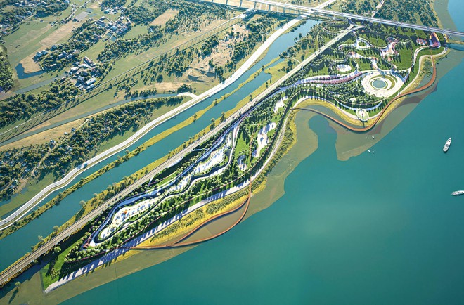 Hai phương án kết nối giao thông cho Đại lộ cảnh quan sông Hồng - Ảnh 3.