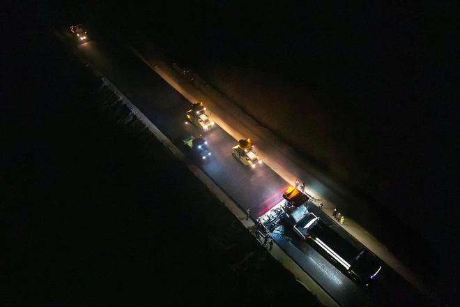 Tăng tốc thi công, đếm ngược ngày thông tuyến cao tốc Đồng Đăng - Trà Lĩnh - Ảnh 3.