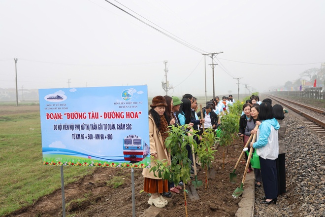 Ngành đường sắt phát động Tết trồng cây và triển khai phong trào “Đường tàu – Đường hoa” Xuân Ất Tỵ 2025- Ảnh 3.